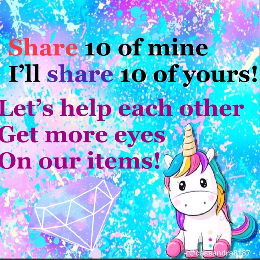 Let’s get sharing!! 🦄🦋🧜🏼‍♀️🛍💕